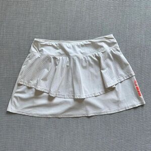 Fila White Mini Skirt with Red Logo